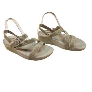 FitFlop Glitter Strap Wedge Sandals Size 8‎ Women's